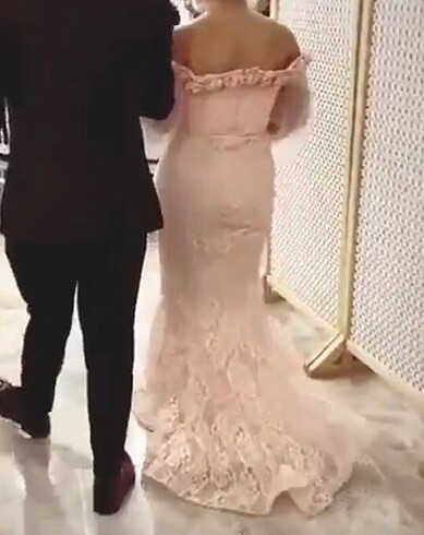 l Beden Madonna yaka güpür abiye