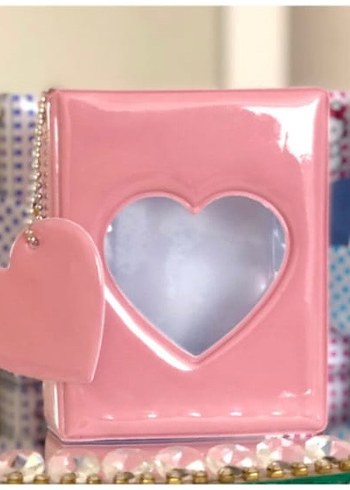 Pembe Kalp Desenli binder