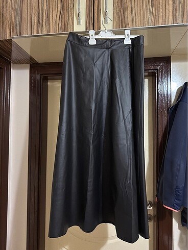 xl Beden siyah Renk Siyah Uzun Deri Mevlana Etek
