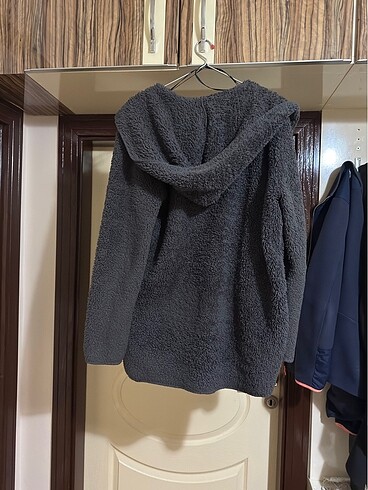 Only Only Peluş Gri Hırka / Mont
