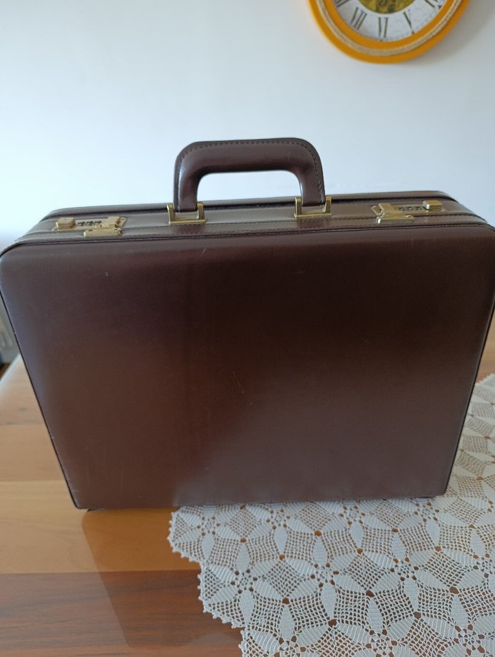 Klasik Kahverengi Vintage Erkek Evrak Çantası - Görsel 4