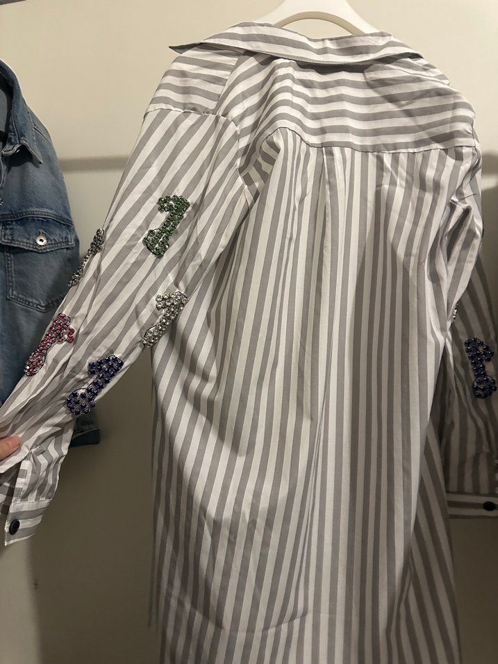 Nakış Detaylı Uzun Kollu Gömlek - Görsel 4