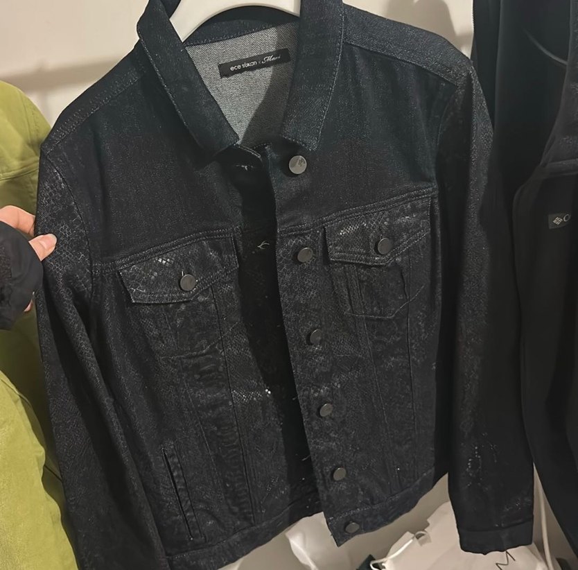 Mavi marka Yılan Desenli Siyah Denim Kadın Ceket - Görsel 4