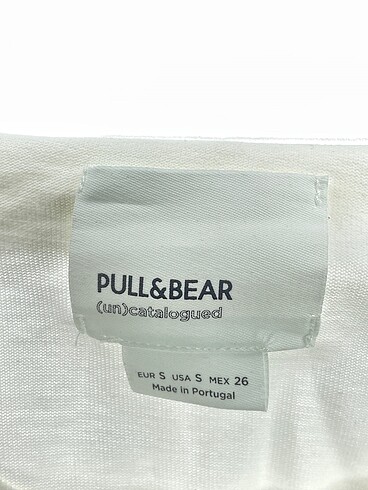 s Beden beyaz Renk Pull and Bear Sweatshirt %70 İndirimli.