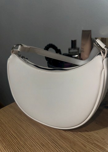 Minimalist Beyaz Deri Kadın Çanta