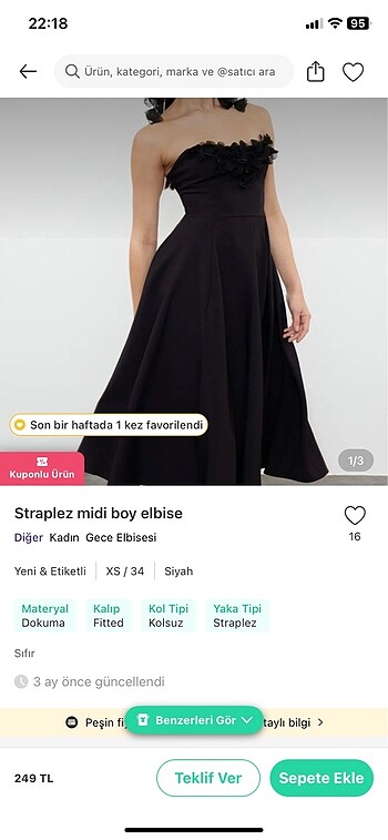 m Beden siyah Renk #siyah#çan#elbise