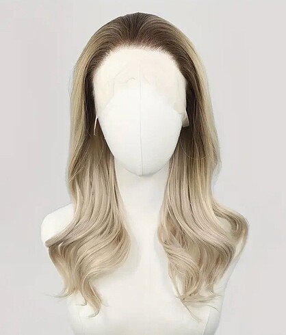 Beden Ash Blonde Renk, Yıkanabilir ve Isıya Dayanıklı Uzun Kadın Peruk