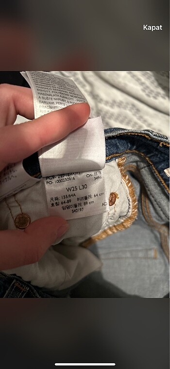 universal Beden mavi Renk Levis pantolon