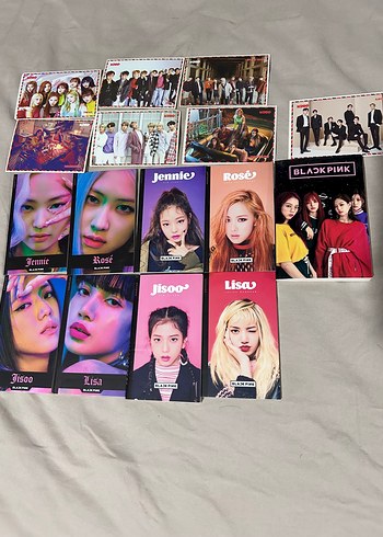 BLACKPINK Üyeleri Temalı Defter ve Kartpostal Seti