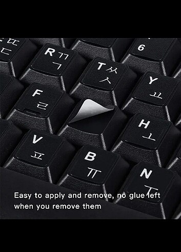 Korece klavye sticker