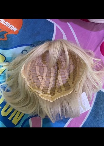 rose net platin sarı peruk - Görsel 6