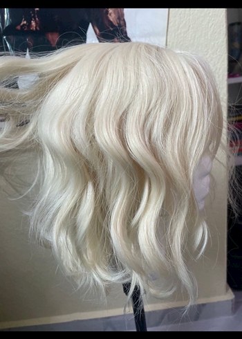 rose net platin sarı peruk - Görsel 7