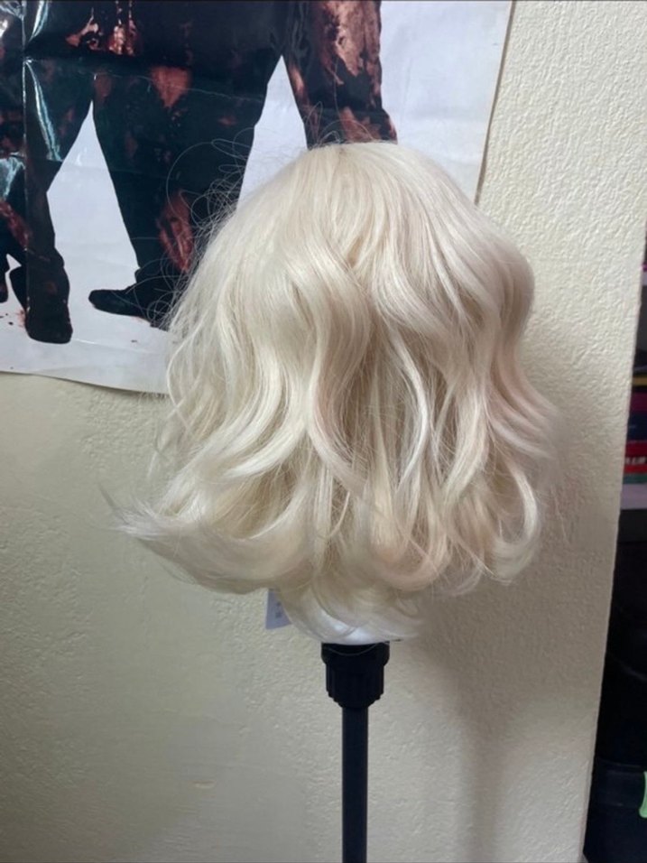 rose net platin sarı peruk - Görsel 3