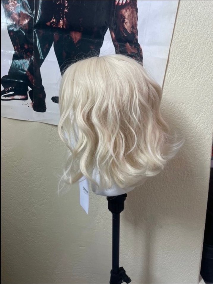 rose net platin sarı peruk - Görsel 2