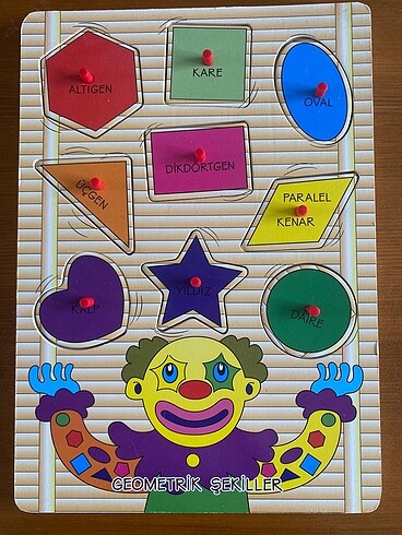 Beden Renk 5 adet puzzle