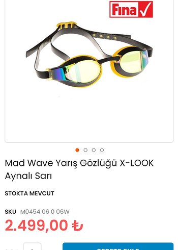 Mad wave aynalı yüzücü gözlüğü - Görsel 8