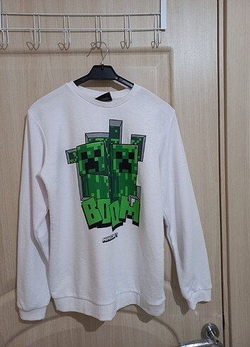 Beyaz erkek swetshirt 