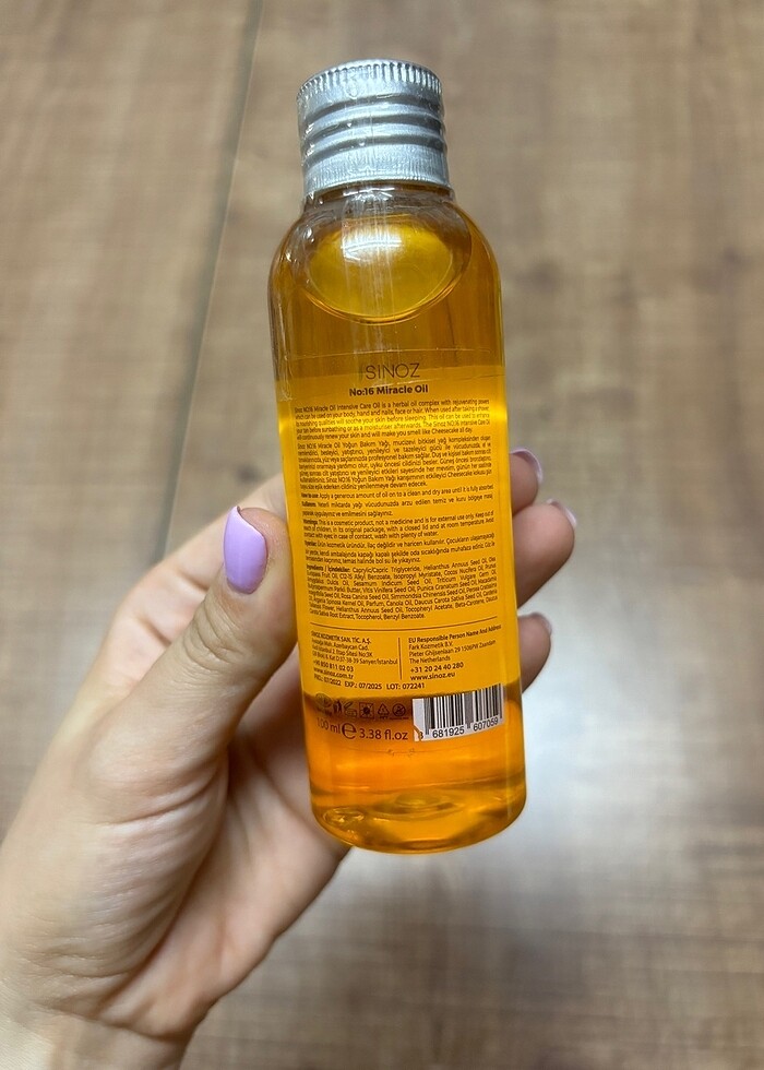 Sinoz No:16 Miracle Oil - Görsel 2