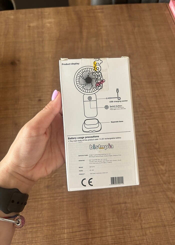 Bistopia Mini Vantilatör - Görsel 3