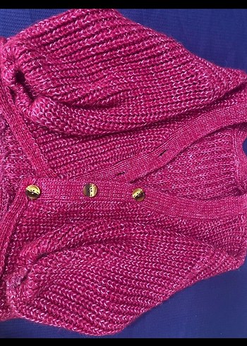 Pembe Triko Hamile Hırka