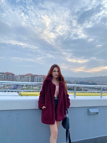s Beden Bordo kürk
