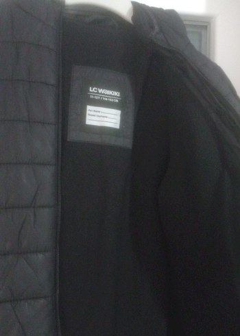 LC Waikiki Siyah Erkek Çocuk Fermuarlı Mont