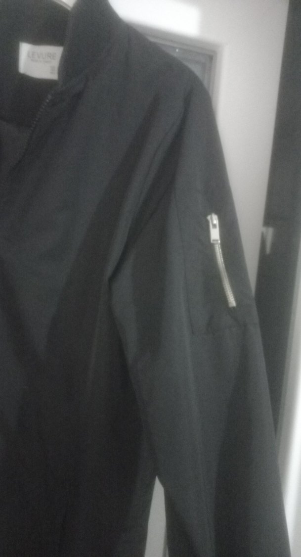 Siyah Uzun Kadın Ceket Fermuarlı - Görsel 3