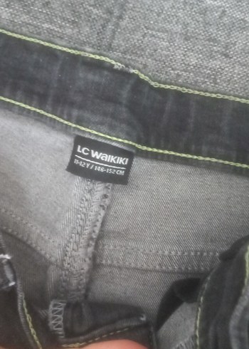 Gri Erkek Çocuk Bol Kesim Denim Şort - Görsel 2