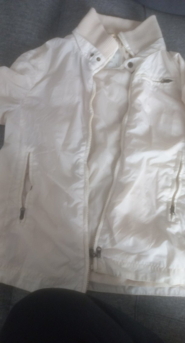 Beyaz Midi Keten Kadın Ceket - Görsel 3