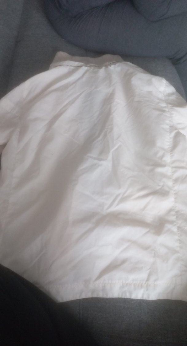 Beyaz Midi Keten Kadın Ceket - Görsel 4