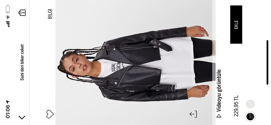 Bershka biker ceket