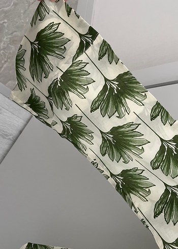 Zara Yeşil Baskılı Bohem Kadın Gömlek
