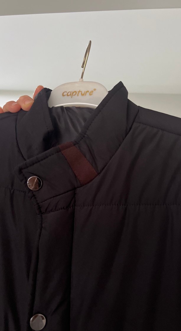 Düğmeli Siyah Kolsuz Erkek Yelek - Görsel 2