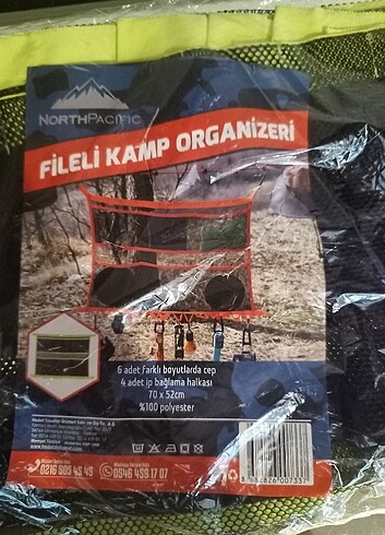 Sıfır fileli kamp organizeri