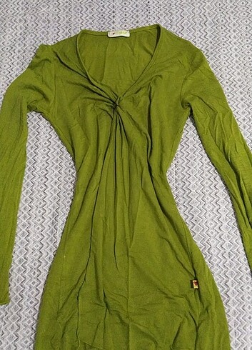 m Beden Yeşil vintage bluz