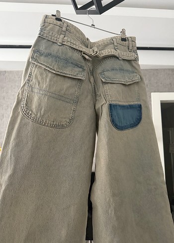 Bej Regular Fit Kadın Midi Denim Pantolon - Görsel 2