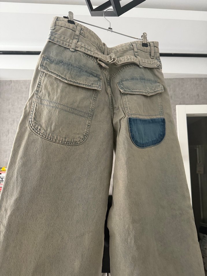 Bej Regular Fit Kadın Midi Denim Pantolon - Görsel 2