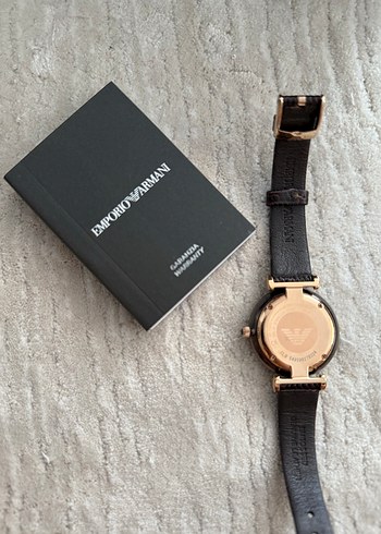 Emporio Armani Kahverengi Kemerli Kadın Saati - Görsel 3