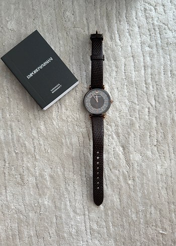 Emporio Armani Kahverengi Kemerli Kadın Saati - Görsel 2