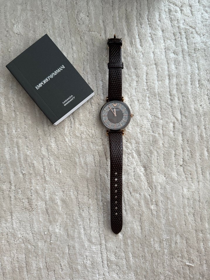 Emporio Armani Kahverengi Kemerli Kadın Saati - Görsel 2