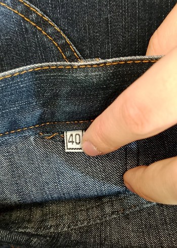 40 Beden lacivert Renk Kadın Lacivert Uzun Denim Etek