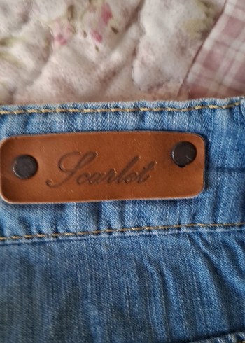 Mavi Bol Kesimi capri Boy Denim Pantolon - Görsel 3