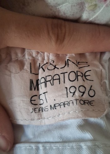 Kadın Beyaz Pamuklu Midi Kumaş Pantolon - Görsel 3