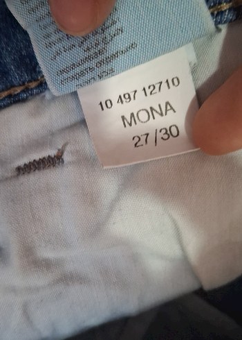 mavi yazlık kot pantolon - Görsel 5