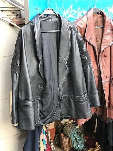 40 Beden Vintage deri ceket