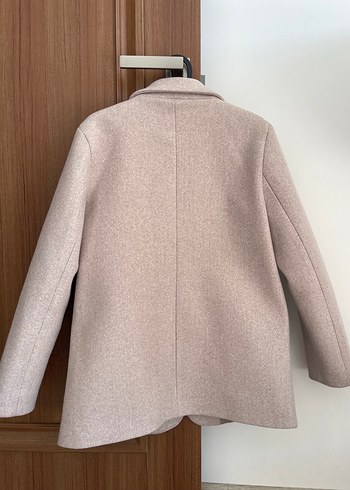 LC Waikiki Bej Kadın Midi Boy Düğmeli Blazer Ceket