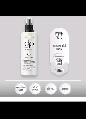 Dp durulanmayan sıvı saç kremi 180 ml 