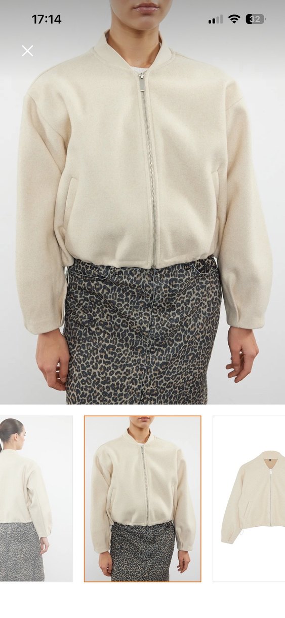 Bej Kadın Midi Boy Rahat Kesim Mont - Görsel 5