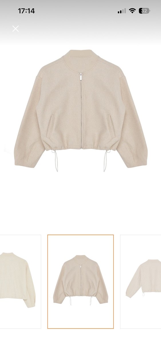 Bej Kadın Midi Boy Rahat Kesim Mont - Görsel 3