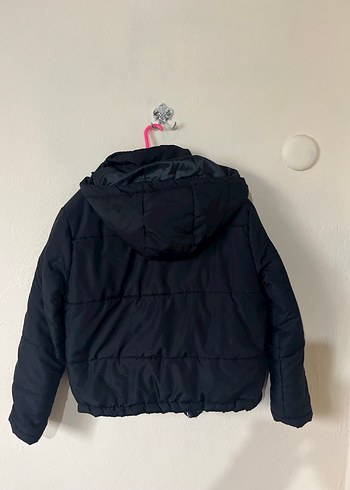 Siyah Düğmeli Kadın Kışlık Mont - Görsel 3